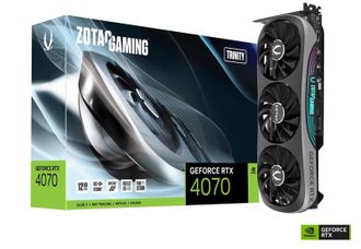 Відеокарта ZOTAC GeForce RTX 4070 12GB GDDR6X Trinity - фото 1 Відеокарта ZOTAC GeForce RTX 4070 12GB GDDR6X Trinity - фото 1