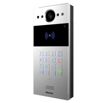 Відеопанель 2Mp Akuvox R20K Silver зі зчитувачем EM-Marine/Mifare/NFC - фото 2 Відеопанель 2Mp Akuvox R20K Silver зі зчитувачем EM-Marine/Mifare/NFC - фото 2