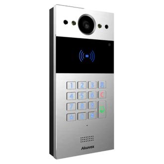 Відеопанель 2Mp Akuvox R20K Silver зі зчитувачем EM-Marine/Mifare/NFC - фото 3 Відеопанель 2Mp Akuvox R20K Silver зі зчитувачем EM-Marine/Mifare/NFC - фото 3