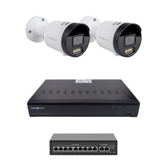 Комплект відеоспостереження GreenVision GV-IP-K-W102/2 4MP (Ultra AI) на 2 камери - фото 1 Комплект відеоспостереження GreenVision GV-IP-K-W102/2 4MP (Ultra AI) на 2 камери - фото 1