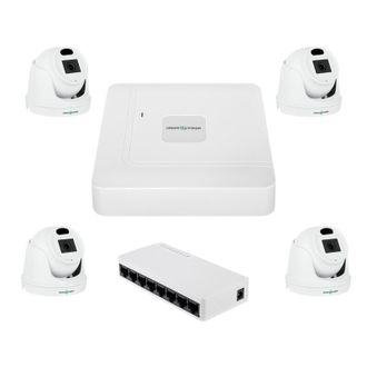 Комплект видеонаблюдения на 4 камеры GV-IP-K-W96/4 3MP - фото 1