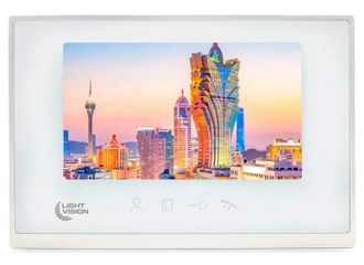 Видеодомофон 7” Light Vision MACAO FHD White - фото 1 Видеодомофон 7” Light Vision MACAO FHD White - фото 1