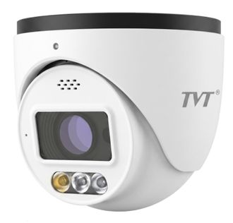 IP-видеокамера 6Mp TVT TD-9565S4-PA(D/PE/AW3) White f=2.8mm, ИК+LED-подсветка, с микрофоном - фото 1