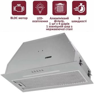 Вбудована витяжка Prime Technics PVBI 10065 SS - фото 2 Вбудована витяжка Prime Technics PVBI 10065 SS - фото 2