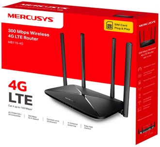 Беспроводной маршрутизатор 4G Mercusys MB115-4G - фото 5 Беспроводной маршрутизатор 4G Mercusys MB115-4G - фото 5