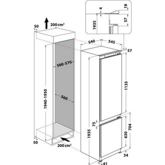Вбудований холодильник Whirlpool WHC20D023B1SF - фото 8 Вбудований холодильник Whirlpool WHC20D023B1SF - фото 8