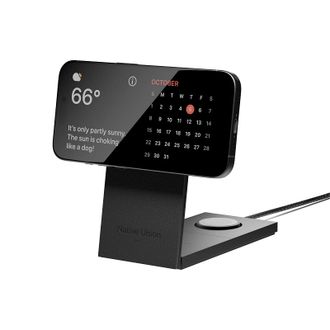 Беспроводное зарядное устройство Native Union Rise 3-in-1 Qi2 Wireless Charger Black (RS-3IN1-BLK-INT) - фото 2