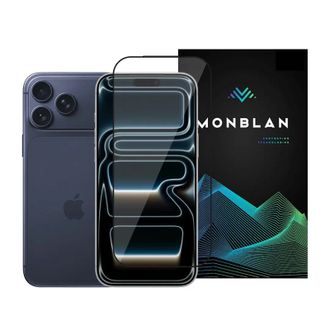Защитное стекло Monblan для iPhone 17 Pro 2.5D Anti Static 0.26mm [Dust-Proof] (Black) - фото 1