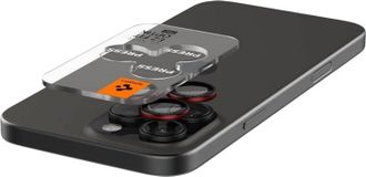 Захисне скло для камери Spigen iPhone 16 Pro/16 Max/15 Pro/15 Max - EZFit Optik Pro L-Series 2шт (AGL05217) - фото 3