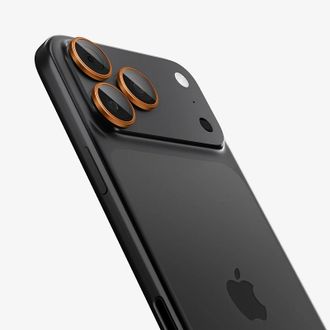 Захисне скло для камери Spigen iPhone 17 Max/ 17 Pro/ 16 Max/ 16 Pro EZFit Optik Pro (2шт) Orange (AGL10123) - фото 2
