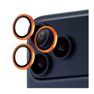 Лінза на камеру +NEU Chatel Metal Frame Lens Protector Glass for iPhone 17 Pro/17 Pro Max Orange - фото 2