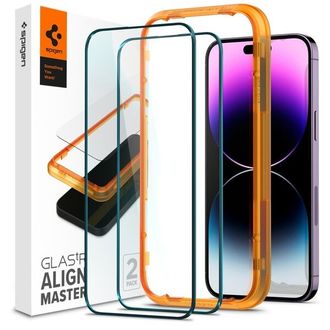Захисне скло Spigen для iPhone 14 + / 13 Pro Max - Glas.tR AlignMaster Black - фото 1