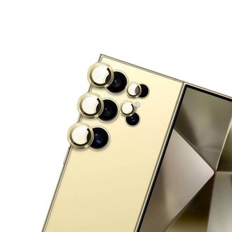 Захисне скло Monblan для камери Samsung S24 Ultra Metal Ring Series (Yellow) - фото 1