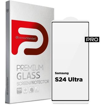 Защитное стекло Armorstandart Pro Samsung S24 Ultra Black (ARM72438) - фото 1