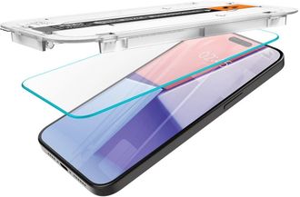 Захисне скло Spigen для iPhone 15 Pro Max - EZ FIT GLAS.tR (2 шт), Clear (AGL06872) - фото 3 Захисне скло Spigen для iPhone 15 Pro Max - EZ FIT GLAS.tR (2 шт), Clear (AGL06872) - фото 3
