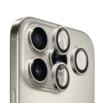 Захисне скло BlueO Metal на камеру для Apple iPhone 16 Pro / 16 Pro Max / 15 Pro / 15 Pro Max (Сірий / Natural Titanium) - фото 2 Захисне скло BlueO Metal на камеру для Apple iPhone 16 Pro / 16 Pro Max / 15 Pro / 15 Pro Max (Сірий / Natural Titanium) - фото 2