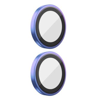 Захисне скло BlueO Metal на камеру для Apple iPhone 16 (6.1") / 16 Plus (6.7") (Бузковий / Colorful) - фото 1