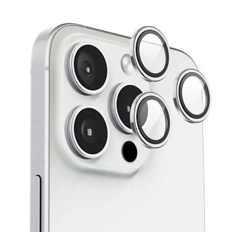 Захисне скло BlueO Metal на камеру для Apple iPhone 16 Pro / 16 Pro Max / 15 Pro / 15 Pro Max (Срібний / Silver) - фото 2 Захисне скло BlueO Metal на камеру для Apple iPhone 16 Pro / 16 Pro Max / 15 Pro / 15 Pro Max (Срібний / Silver) - фото 2