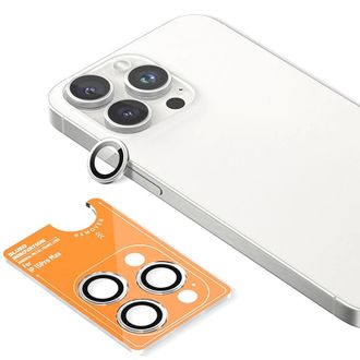 Захисне скло BlueO Metal на камеру для Apple iPhone 16 Pro / 16 Pro Max / 15 Pro / 15 Pro Max (Срібний / Silver) - фото 3 Захисне скло BlueO Metal на камеру для Apple iPhone 16 Pro / 16 Pro Max / 15 Pro / 15 Pro Max (Срібний / Silver) - фото 3