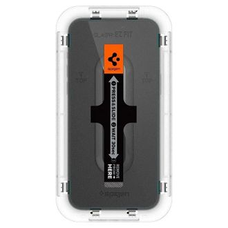 Захисне скло Spigen для iPhone 15/ 14 Pro - EZ FIT GLAS.tR (2 шт), Clear (AGL05214) - фото 3 Захисне скло Spigen для iPhone 15/ 14 Pro - EZ FIT GLAS.tR (2 шт), Clear (AGL05214) - фото 3