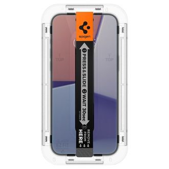 Захисне скло Spigen для iPhone 16 / 15 / 14 Pro - EZ FIT GLAS.tR Privacy (2 шт) (AGL06905) - фото 3 Захисне скло Spigen для iPhone 16 / 15 / 14 Pro - EZ FIT GLAS.tR Privacy (2 шт) (AGL06905) - фото 3