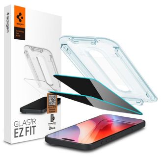Захисне скло Spigen для iPhone 17 Pro Max/ 16 Pro Max - EZ FIT GLAS.tR Privacy (2 шт), Антишпигун (AGL07908) - фото 1 Захисне скло Spigen для iPhone 17 Pro Max/ 16 Pro Max - EZ FIT GLAS.tR Privacy (2 шт), Антишпигун (AGL07908) - фото 1