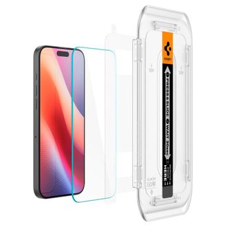 Защитное стекло Spigen для iPhone 16 Pro Max - EZ FIT GLAS.tR (1 шт), Clear (AGL07914) - фото 2 Защитное стекло Spigen для iPhone 16 Pro Max - EZ FIT GLAS.tR (1 шт), Clear (AGL07914) - фото 2