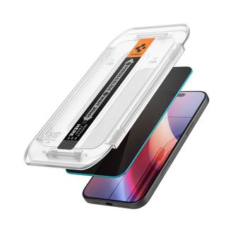 Захисне скло Spigen для iPhone 16 Pro - EZ FIT GLAS.tR Privacy (2 шт) (AGL07929) - фото 1 Захисне скло Spigen для iPhone 16 Pro - EZ FIT GLAS.tR Privacy (2 шт) (AGL07929) - фото 1