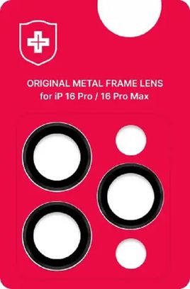 Лінза на камеру +NEU Chatel Metal Frame Lens Protector Glass for iPhone 16 Pro/16 Pro Max Black - фото 2
