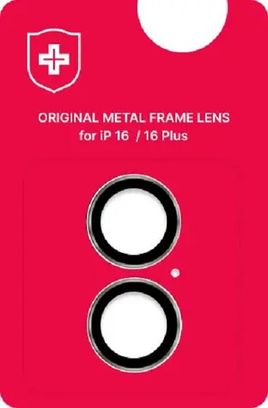Лінза на камеру +NEU Chatel Metal Frame Lens Protector Glass for iPhone 16 /16 Plus Silver - фото 2