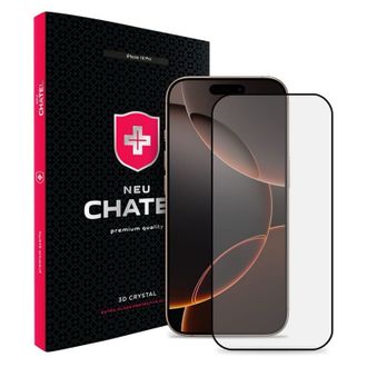 Скло +NEU Chatel Corning Gorilla Glass with Mesh for iPhone 16 Pro Front Black - фото 1