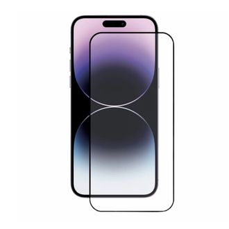 Скло + NEU Chatel Corning Gorilla Glass Anti-Static with Mesh for iPhone 15 Pro Max Front Black - фото 2
