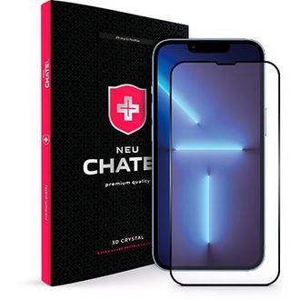Скло + NEU Chatel Corning Gorilla Glass for iPhone 13 Pro Max Front Black - фото 2