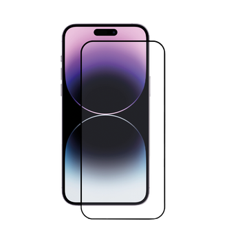 Скло +NEU Chatel Corning Gorilla Glass with mesh for iPhone 14 Pro Front Black - фото 1 Скло +NEU Chatel Corning Gorilla Glass with mesh for iPhone 14 Pro Front Black - фото 1