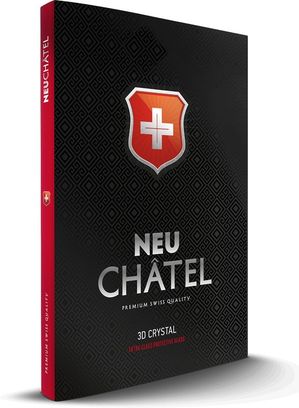 Скло + NEU Chatel Full 3D Crystal with Mesh for iPhone 11/XR Front Black - фото 2