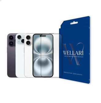 Захисне скло Wellari для iPhone 14 Pro Max/15 Plus/16 Plus 2.75D Full Screen 0.4mm [High Aluminium Glass] - фото 1