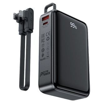 Зовнішній акумулятор (Power Bank) Acefast M4 20000mAh 67W Black (AFM4B) - фото 2 Зовнішній акумулятор (Power Bank) Acefast M4 20000mAh 67W Black (AFM4B) - фото 2