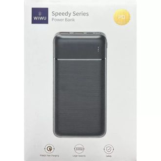 Портативна батарея Wiwu Speedy Series Power Bank 30000mAh Black (PW-B04) - фото 2 Портативна батарея Wiwu Speedy Series Power Bank 30000mAh Black (PW-B04) - фото 2