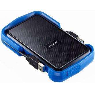 Портативний жорсткий диск Apacer 1TB USB 3.1 AC631 IP55 Black/Blue (AP1TBAC631U-1) - фото 2