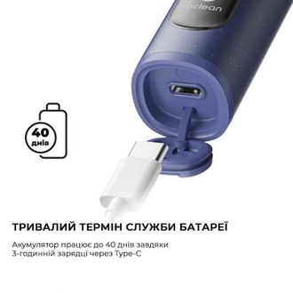 Электрическая зубная щетка Oclean X Lite Blue (6970810555974) - фото 4