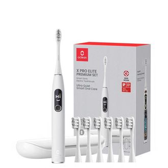 Електрична зубна щітка Oclean X Pro Elite Premium Set + 6 насадок Grey (6970810552089) - фото 1 Електрична зубна щітка Oclean X Pro Elite Premium Set + 6 насадок Grey (6970810552089) - фото 1