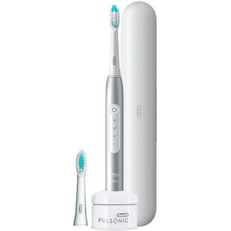 Электрическая зубная щетка Oral-B Pulsonic Slim Luxe 4500 (S411.526.3X) Reise-Edition Platinum (4190998611) Europe - фото 1 Электрическая зубная щетка Oral-B Pulsonic Slim Luxe 4500 (S411.526.3X) Reise-Edition Platinum (4190998611) Europe - фото 1