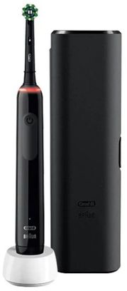Электрическая зубная щетка Oral-B Pro Series 3 3500 Black + Extra CA Black Brush Head + TC (D505.523.3X / 8006540759912) Europe - фото 1