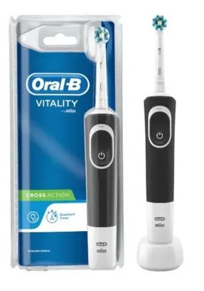 Електрична зубна щітка Oral-B Vitality 100 Cross Action Black Europe - фото 1 Електрична зубна щітка Oral-B Vitality 100 Cross Action Black Europe - фото 1
