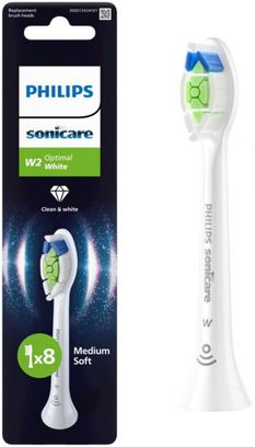 Насадка для електричної зубної щітки Philips Sonicare W2 Optimal White HX6068/87 Europe - фото 1 Насадка для електричної зубної щітки Philips Sonicare W2 Optimal White HX6068/87 Europe - фото 1