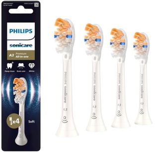 Насадка для електричної зубної щітки Philips Sonicare A3 Premium All-in-One White HX9094/87 Europe - фото 1 Насадка для електричної зубної щітки Philips Sonicare A3 Premium All-in-One White HX9094/87 Europe - фото 1