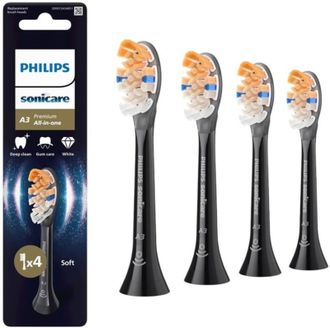 Насадка для электрической зубной щетки Philips Sonicare A3 Premium All-in-One Black HX9094/88 Europe - фото 1