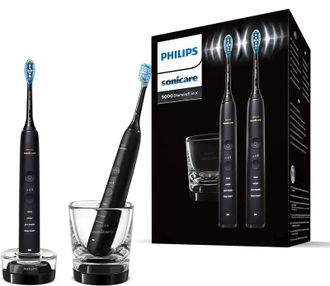 Набор из 2-х электрических зубных щеток Philips Sonicare DiamondClean 9000 Black HX9914/54 Europe - фото 1 Набор из 2-х электрических зубных щеток Philips Sonicare DiamondClean 9000 Black HX9914/54 Europe - фото 1