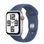 Apple Watch SE 2 2024 GPS + Cellular 40mm Silver Aluminum Case with Denim Sport Band - S/M (MXFV3, MXGF3)