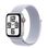 Apple Watch SE 2 2024 GPS + Cellular 40mm Silver Aluminum Case with Blue Cloud Sport Loop (MYJ83, MXGE3)